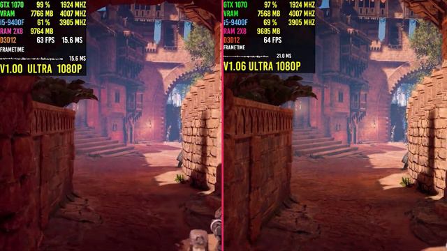 Patch 6 (v1.06) vs Launch (v1.00) - Horizon Zero Dawn PC - 1080p смотреть онлайн