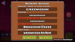 как создать аккаунт в Geometry Dash в 2.1