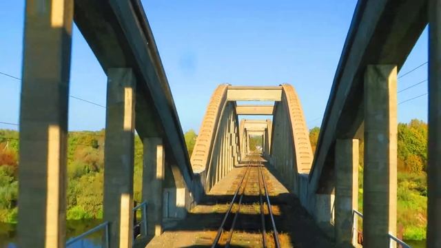 Вид из окна поезда - река Клязьма (п.Мостострой, Владимирская обл.) смотреть онлайн