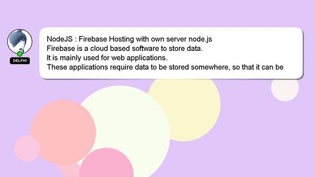NodeJS : Firebase Hosting with own server node.js смотреть онлайн
