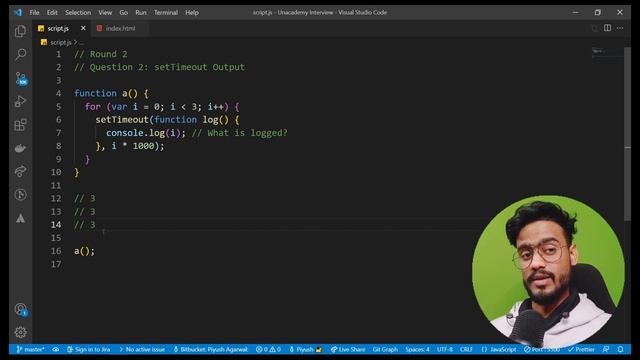 Javascript Interview Questions ( Closures ) - Lexical Scope, Output based Questions, Polyfills смотреть онлайн