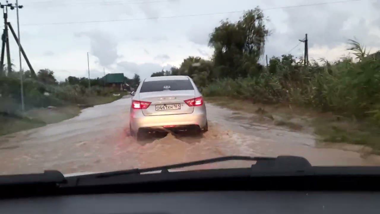 Вброд на Ларгусе. Краснодарский край затопило. смотреть онлайн