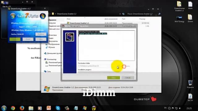 Как установить виде обои на рабочем столе.(Windows 7,XP,Vista...). смотреть онлайн