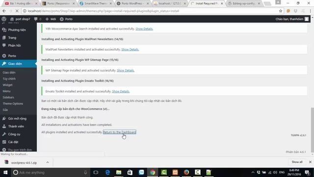 Cài đặt themes porto wordpress giống demo смотреть онлайн