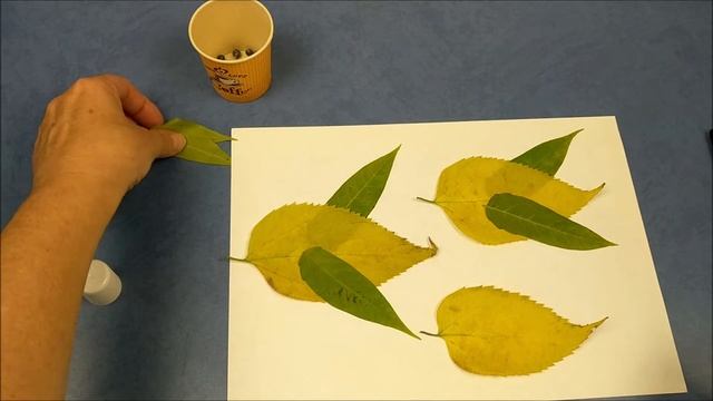 Осенняя поделка из листьев - птички | Autumn leaf craft смотреть онлайн