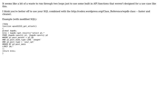 Wordpress: get attachments for all posts of particular post type (4 Solutions!!) смотреть онлайн