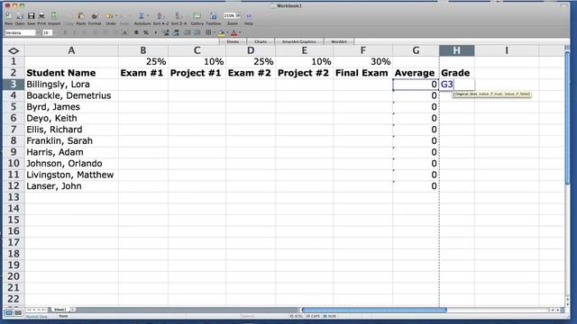 Calculate Grades In Excel смотреть онлайн