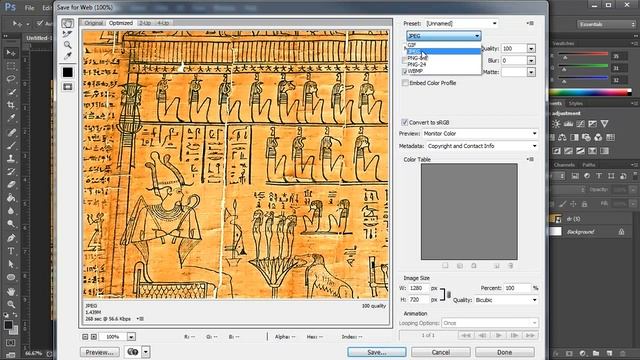 Exporting Optimized JPG from Photoshop смотреть онлайн