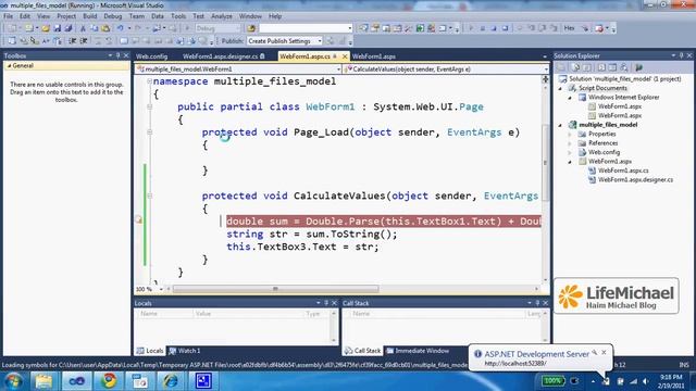 Debugging ASP.NET Web Page смотреть онлайн