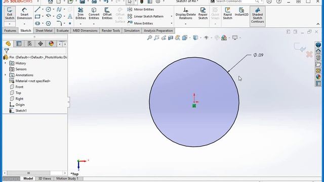 SOLIDWORKS 2021: Shaded Sketch Contours смотреть онлайн