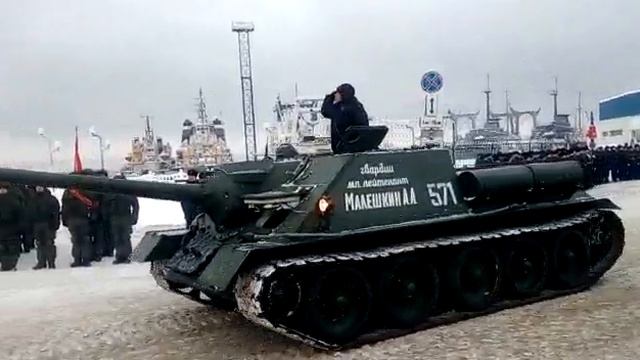 Северомоск военный парад ч.2 , прохождение военной техники. смотреть онлайн
