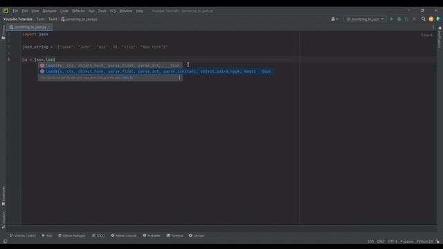 Converting a JSON String to a JSON Object in Python смотреть онлайн