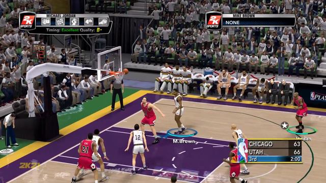 NBA 2K Chicago Bulls '91 vs Utah Jazz '91 - Air Jordan vs The Mailman! смотреть онлайн