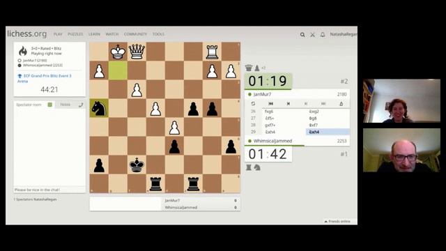 GM Matthew Sadler and WIM Natasha Regan commentate on the ECF Grand Prix Blitz, 2nd May 2021 смотреть онлайн