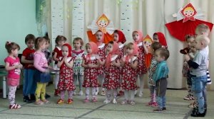Мы веселые матрешки. Песня средняя и младшая группа