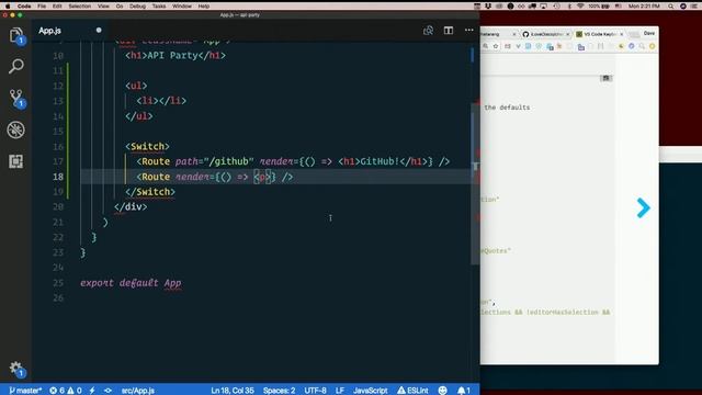 Day 9 - Afternoon, part 4: Add Route and NavLink for GitHub - XTBC 2018 Session 2 смотреть онлайн