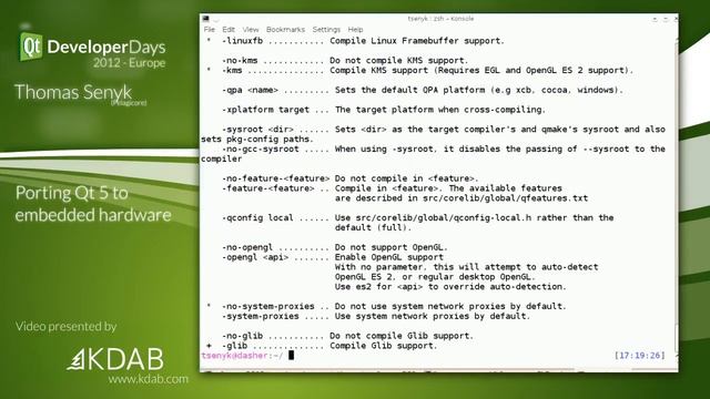 QtDD12 - Porting Qt 5 to embedded hardware - Thomas Senyk смотреть онлайн