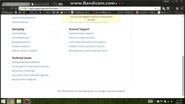 BUG Report Website/Support смотреть онлайн