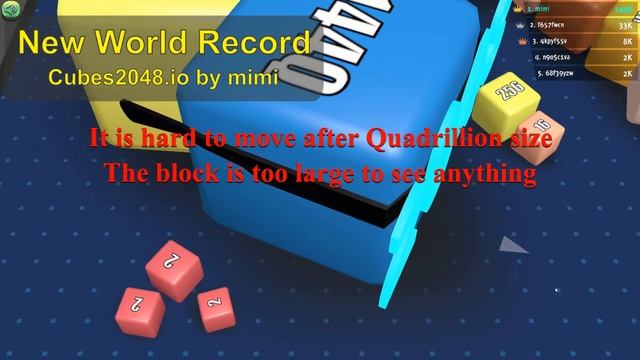 Cubes2048.io - New World Record by mimi (288 Quadrillion) смотреть онлайн