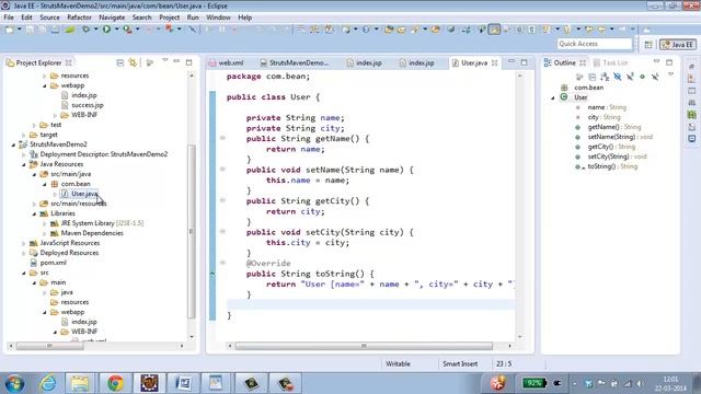 Struts2 - Creating a struts2 web application using maven смотреть онлайн