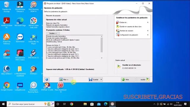 COMO CREAR UN MENU DE DVD DE VIDEO,CON NERO 7 A 10,PARA TUS VIDEOS DE CUMPLE, BODAS O PELIS Y GRABA смотреть онлайн
