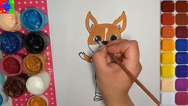 Кошечки-собачки рисуем Дэна из мультика. Простые рисунки для детей. смотреть онлайн