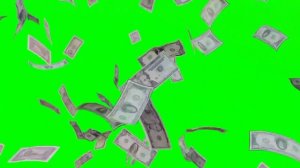 Деньги падают - Футаж для монтажа