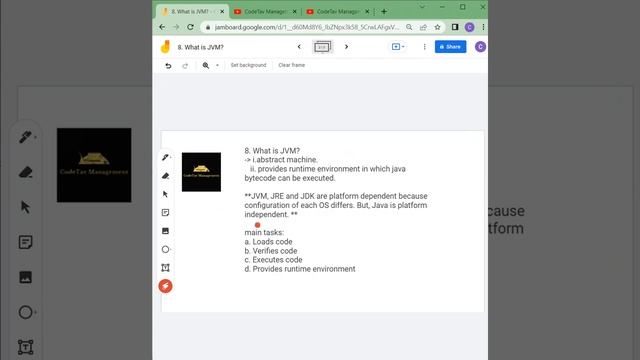8. What is JVM? || CodeTav Management || Java Interview Series смотреть онлайн