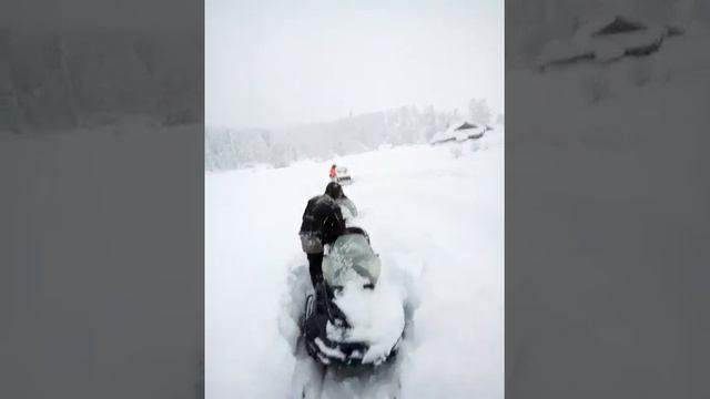 Стелс Ермак 800L в глубоком снегу смотреть онлайн