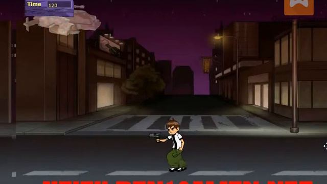 Обзор Флеш игры - Бен 10 спаси город смотреть онлайн