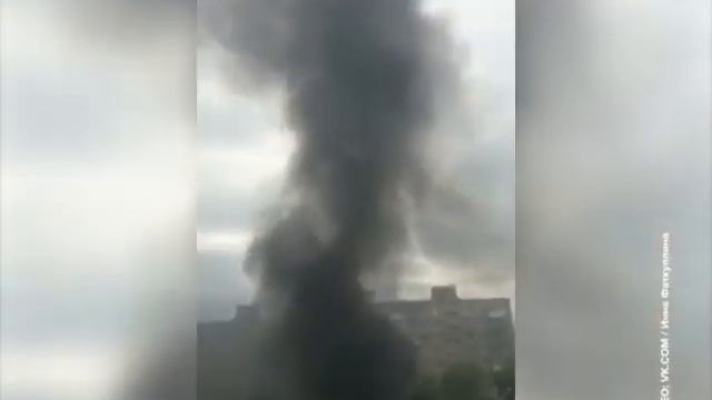 В Уфе на улице Степана Кувыкина произошел пожар смотреть онлайн