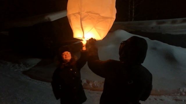 Запуск китайского фонаря в -25 смотреть онлайн