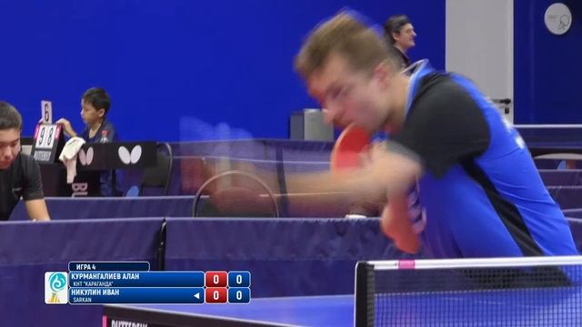 3-тур открытого командного чемпионата Республики Казахстан по настольному теннису.