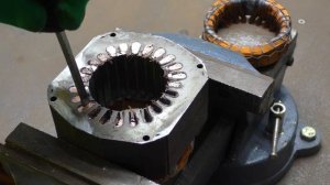 Статор на МЕДЬ. Разбираем, смотрим содержание меди.