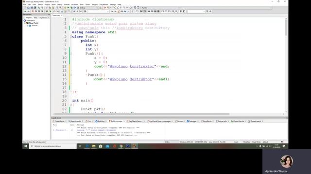 C++ Konstruktory i destruktory projekt смотреть онлайн