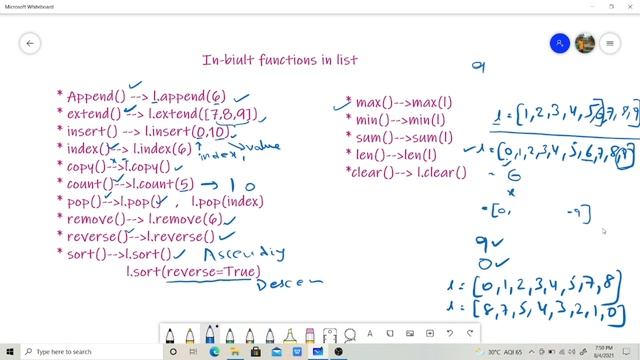 In-built list methods in Python | Python Tutorial | One Stop Placement. смотреть онлайн