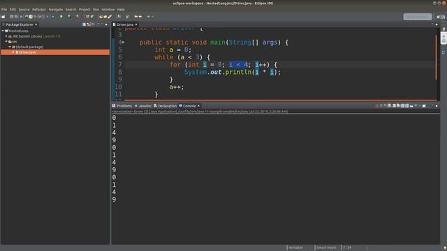 Nested loops - Basic Java Fast (12) смотреть онлайн