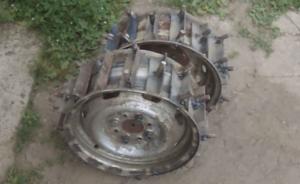 Шипованные колёса для мотоблока.mp4