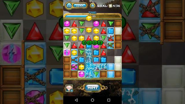 Jewels Saga World 4 level 153 (Android) смотреть онлайн