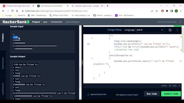 HackerRank Java - 9 ( Data Types) смотреть онлайн