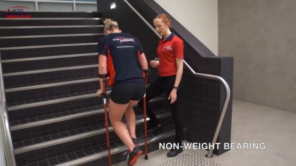 Using Crutches on Stairs