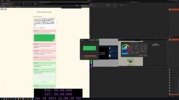 The Password Game Speedrun - Final Password in 1:43:45
