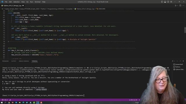 Programming With Python 07: F-Strings смотреть онлайн