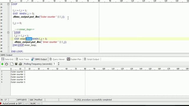 Apps Technical 47: Numeric Loop in PLSQL смотреть онлайн