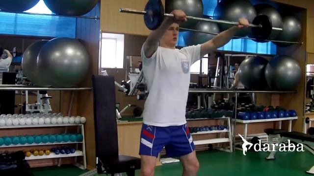 Подъем рук перед собой (штанга) смотреть онлайн