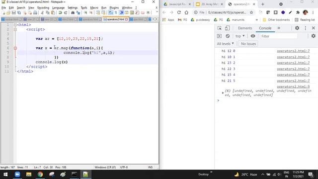 Array methods map || Javascript Foundation Training Videos In telugu || Video 28 смотреть онлайн