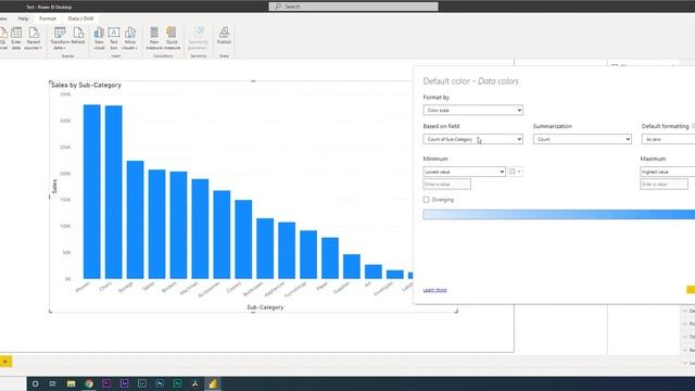 Conditional Format Line Chart/Change Line Chart colors in Power BI | PowerBI Tutorial смотреть онлайн