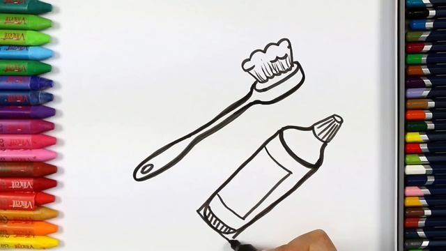 Как нарисовать фрукты и зуб | Раскраски детей HD | Рисование и окраска | Рисование для детей смотреть онлайн