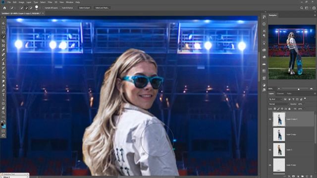 Sport look Photoshop Manipulation And Match Color Tutorial смотреть онлайн