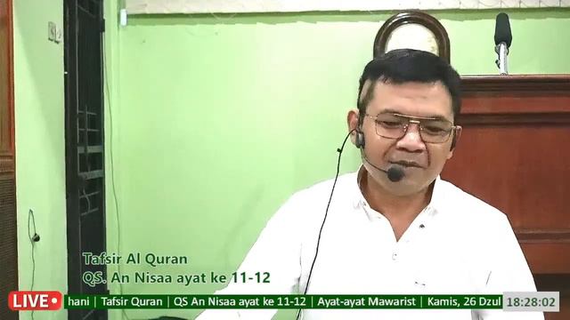 [ Tafsir Al Quran ] QS. An Nisaa Ayat ke 11 s/d 12- Ust. Anshorudin Ramdhani смотреть онлайн